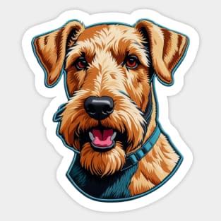 Airedale Terrier Embroidered Patch Sticker